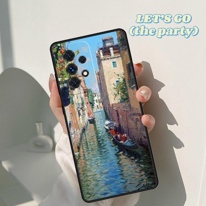 Travel italy Street Venice phone case For Samsung Galaxy A42 A31 A40 A51 A71 A32 A80 A91 A52 A72 A20e A21S A50 A70 A11 A12 Cover