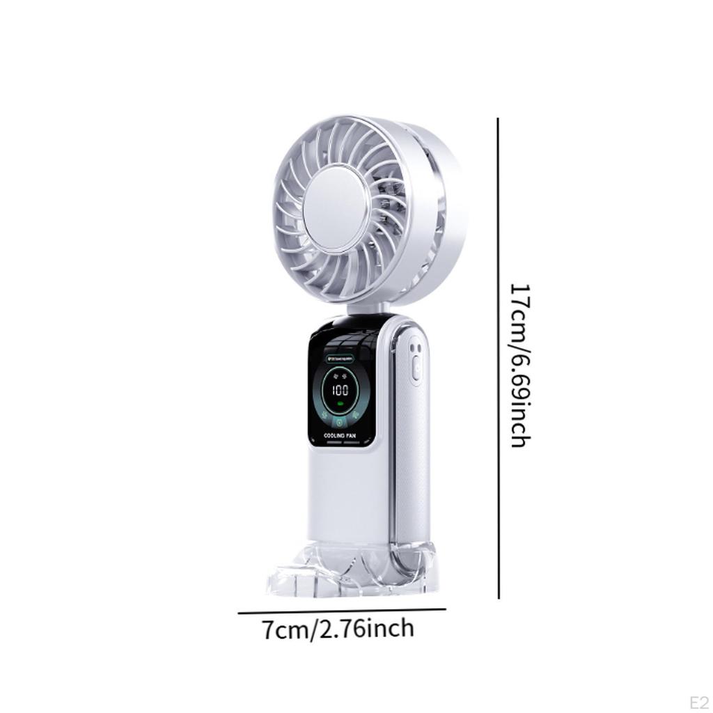 Cooling Fan 100 Adjustable Speed Quiet Desk Table with LED Display Portable for Fitness Camping