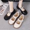 Girls' Leather Shoes Spring and Autumn Single Shoes Small Leather Shoes British Performance Girls Soft Sole Children's Shoes