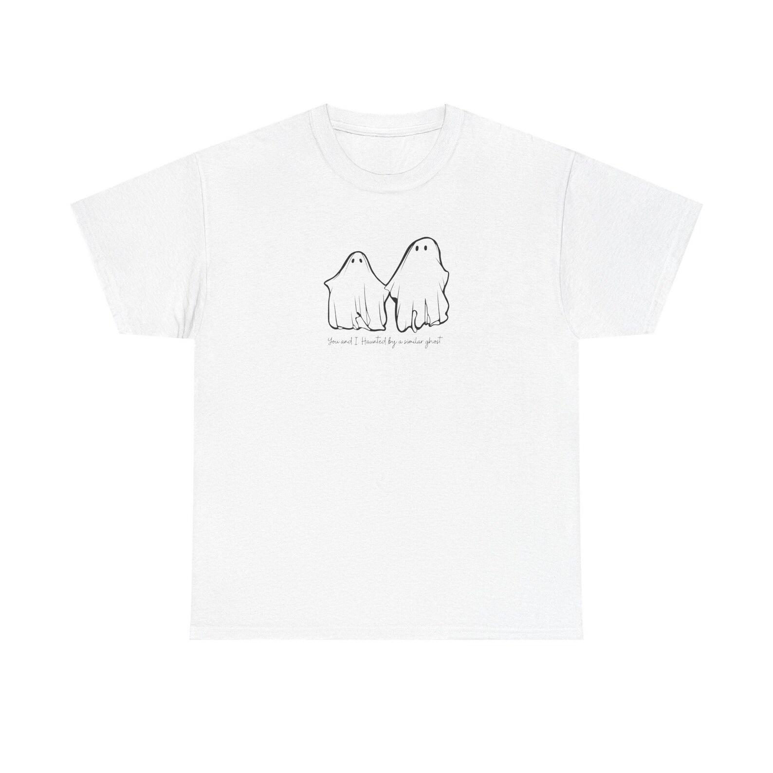 5SOS Ghost T-Shirt | Cute Minimal Ghost Illustration, Halloween Tee S