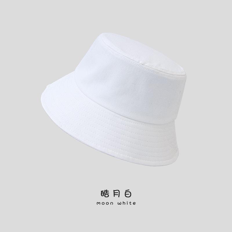 High Quality Colorful Cotton Bucket Hats Custom Logo Fashion Sun Shade  Bucket Hat Lightweight Outdoor Beach Hats Adult size (9 Height, 54-58 Hood )