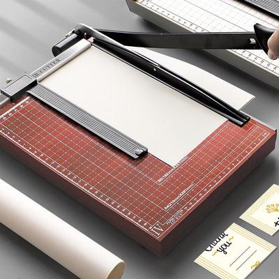 A4/A5 Wooden Steel Manual Mini Paper Cutter for Photos