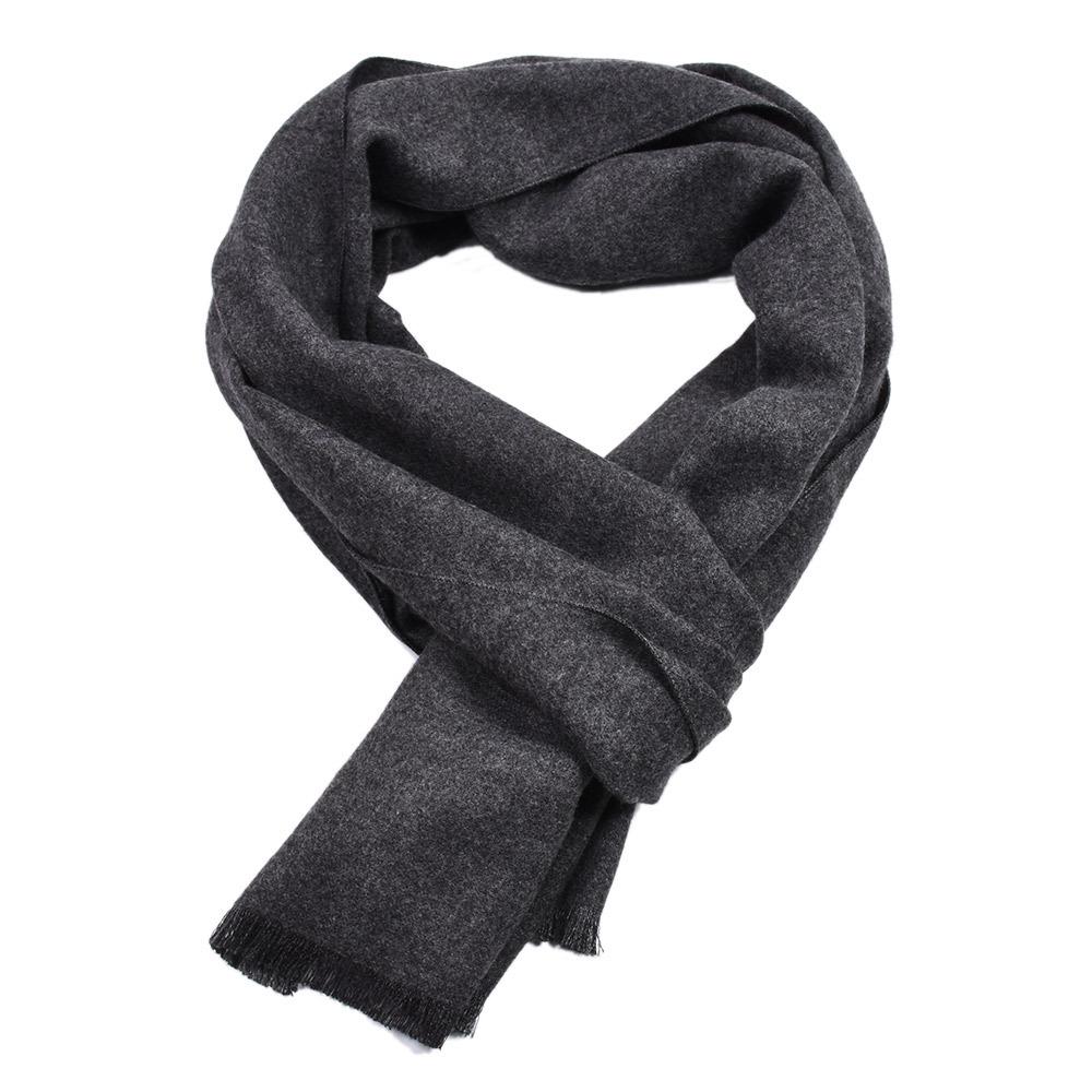 Solid Color Cashmere Scarf Winter Warm Neckerchief Pashmina Navy Black Shawl Scarf For Men Casual Business Scarves Echarpe Wraps
