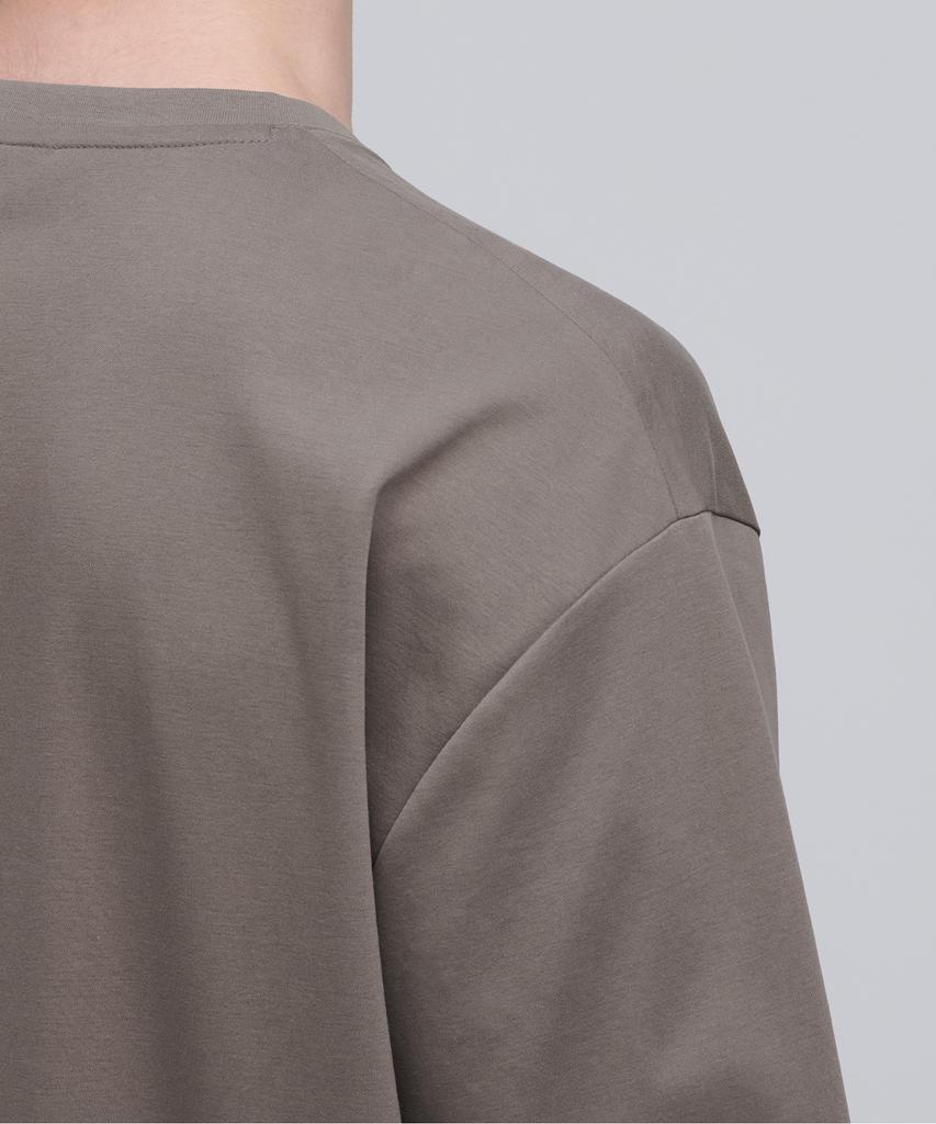 MUSINSA STANDARD Silket Relaxed Fit Crew Neck T-Shirt [Dusty Beige]