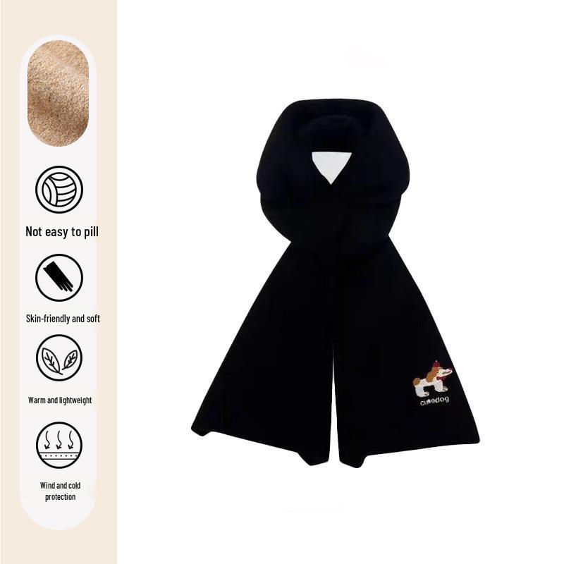 Puppy Knit Scarf: Stylish & Warm Woolen Neck Warmer for Female Students (Autumn/Winter 2025)