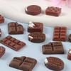 10PCS Cute Mini Simulation Chocolate Dollhouse Miniature Food Candy Figurine Embellishments DIY Scrapbook Craft Accessories