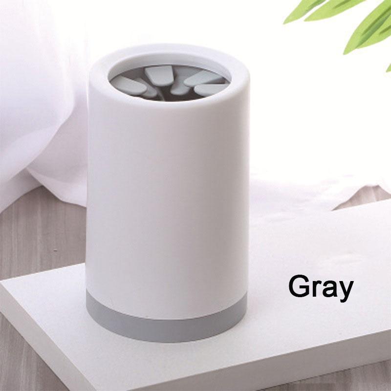 

Чашка для чистки лап собаки, чашка для мытья ног домашних животных, силиконовая чашка для чистки лап, портативная портативная на открытом воздухе L(handless) серый