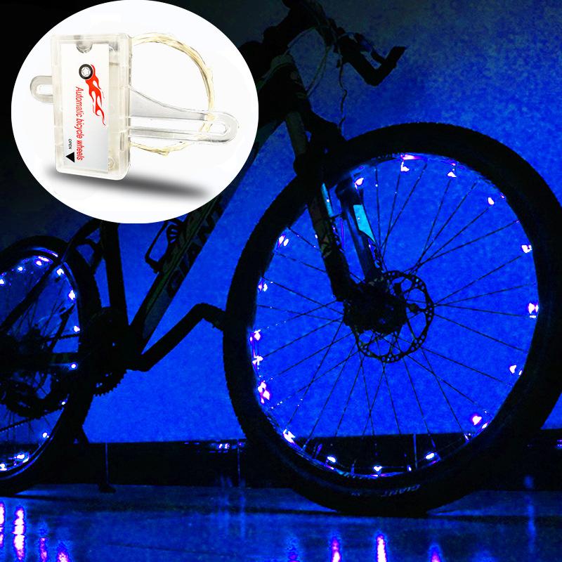 

Universal Fit Bicycle Hot Wheel Lights MTB Frame Decoration Lights Bicycle Spoke Lights Night Riding Road Bike Wheel Lights LED синій