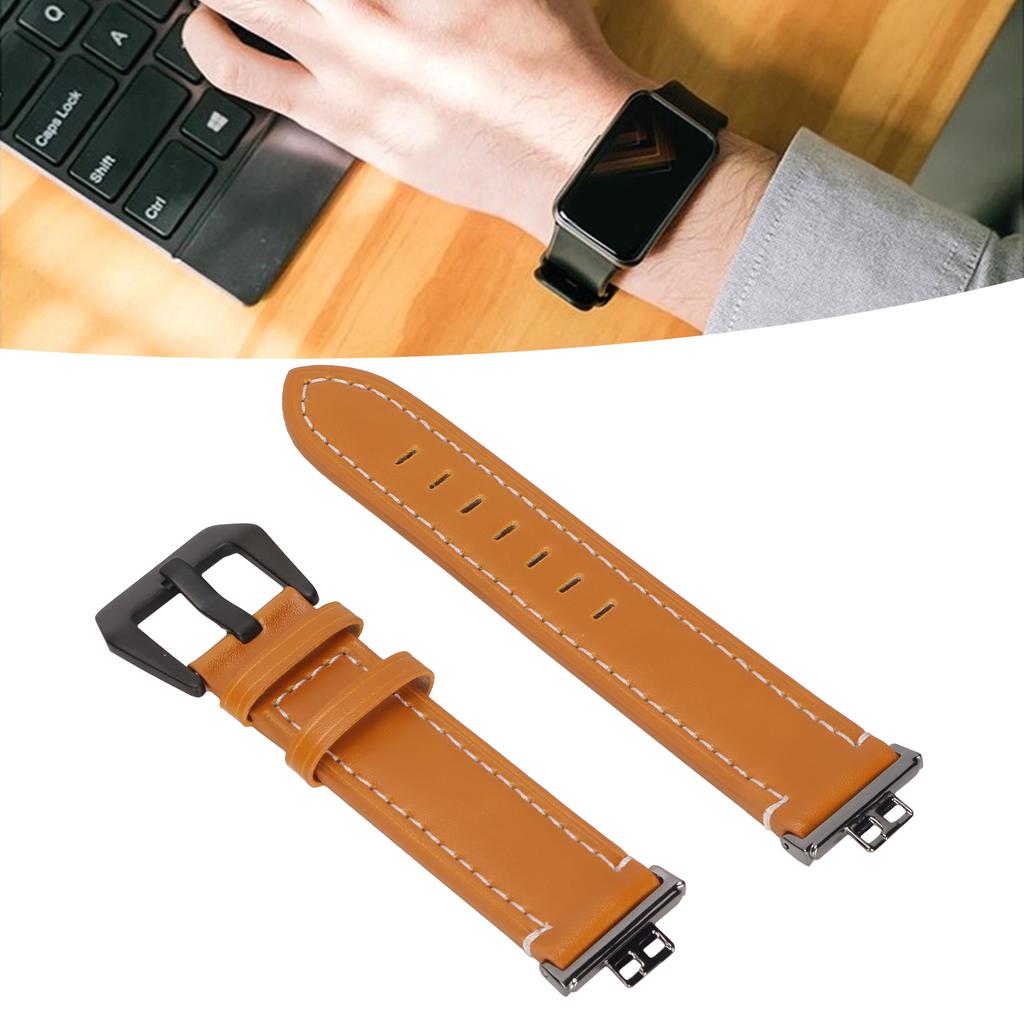 Smartwatch Band Strap Vintage Leather Wrist Watchband with Buckle Screwdriver for   Watch FIT