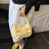 Gentle Bow Handbag Bag Women's Summer Fashion Solid Color Chain Single Shoulder Messenger Bag Tide