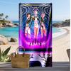 Asciugamano da Spiaggia Stampato Kpop Demon Hunters, Asciugamano Grande Assorbente ad Asciugatura Rapida per Estate e Attività all'Aperto in Acqua
