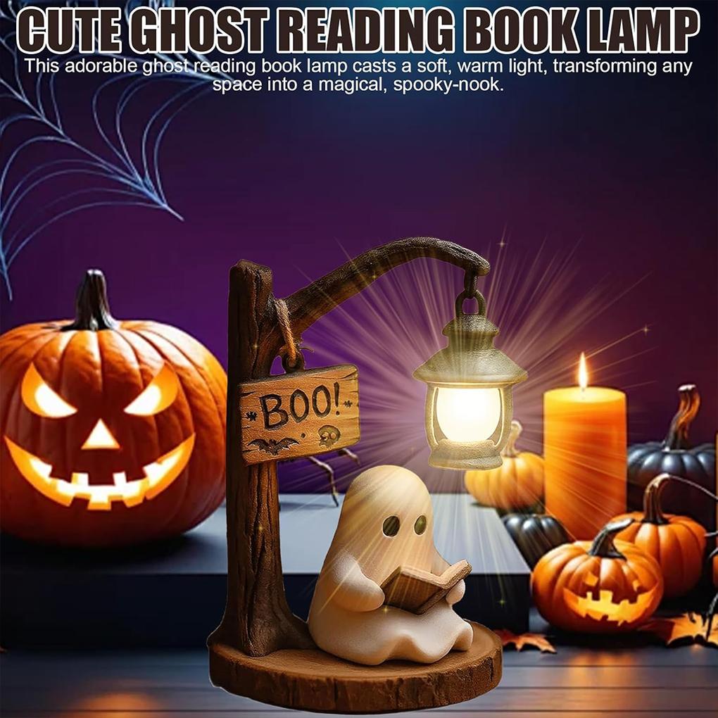 Halloween Ghosts Lights Atmosphere Scary Decorations Ghosts Lights Decorative Suitable for Bookshelves, Living