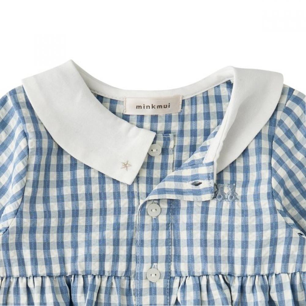 Mink Mui Check Woven Bodysuit Set 36113 604 02