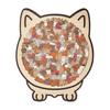 Interactive Family Games Colored Cat Shaped Wooden Jigsaw Puzzle, Creative Desktop Ornament, Unique Animal Shape Intricate Pattern Puzzles Wood