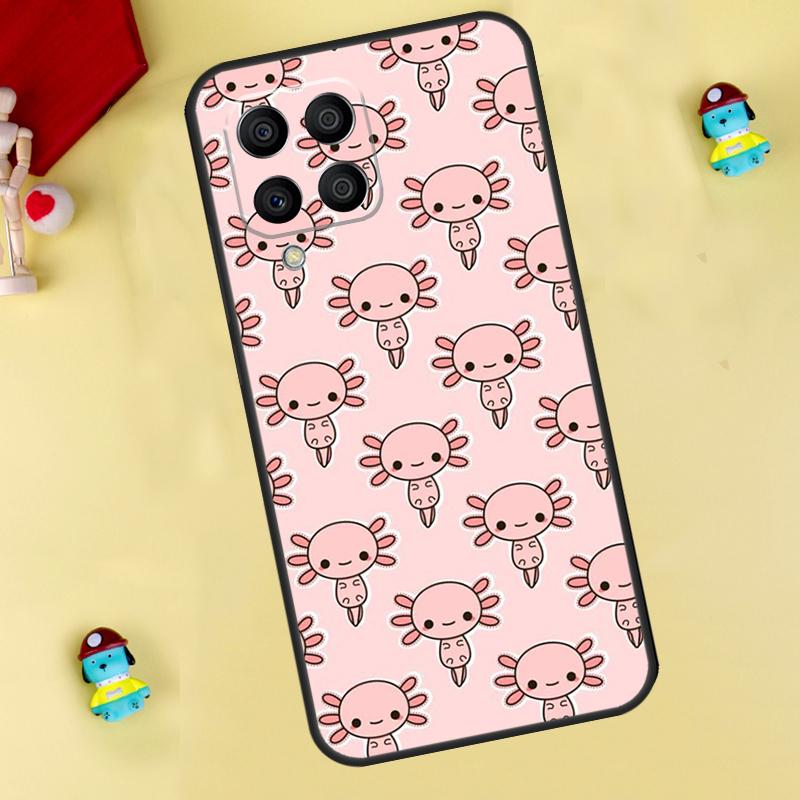 Cute Animal Axolotl Case For Samsung Galaxy M33 M15 M55 M31 M13 M12 M14 M06 M16 M36 M56 M53 M32 M52 M35 M34 M54