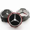 C200 E200 New For Mercedes Benz 4PCS 75mm Car Wheel Center Hub Caps Cover for Mercedes Benz B/C/E/S Class A Class C200L GLC GLK