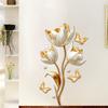 3D Tulpe Schmetterling Wandaufkleber Selbstklebend Abnehmbare Decals für Schlafzimmer Heimdeko