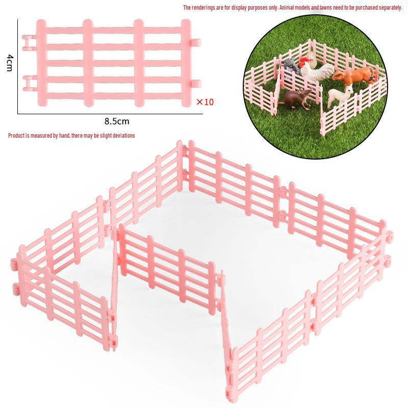 Creative Simulation Fence Set for Farm, Ranch, Zoo, or Sandbox Decorations