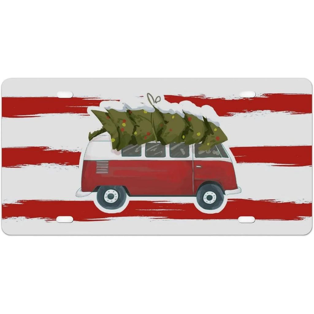 License Plates Sant Claus Metal Tin Signs for Wall Decoration Vintage Tags Metal Automotive Signs For Cafe Bar Club Garage Pu