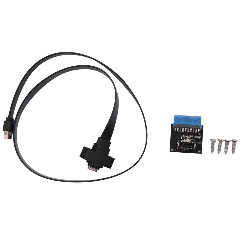 

ABNR USB 3.1 Type C Front Panel Header Extension Cable 50 Cm, USB 3.1 Type E To USB 3.1 Type C Cable,Gen 2 10 Gbps Cable