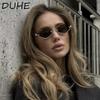 New Metal Half-frame Sunglasses, Fashionable Small Diamond-shaped Half-frame Sunglasses, Simple Literary Beach Sunglasses UV400