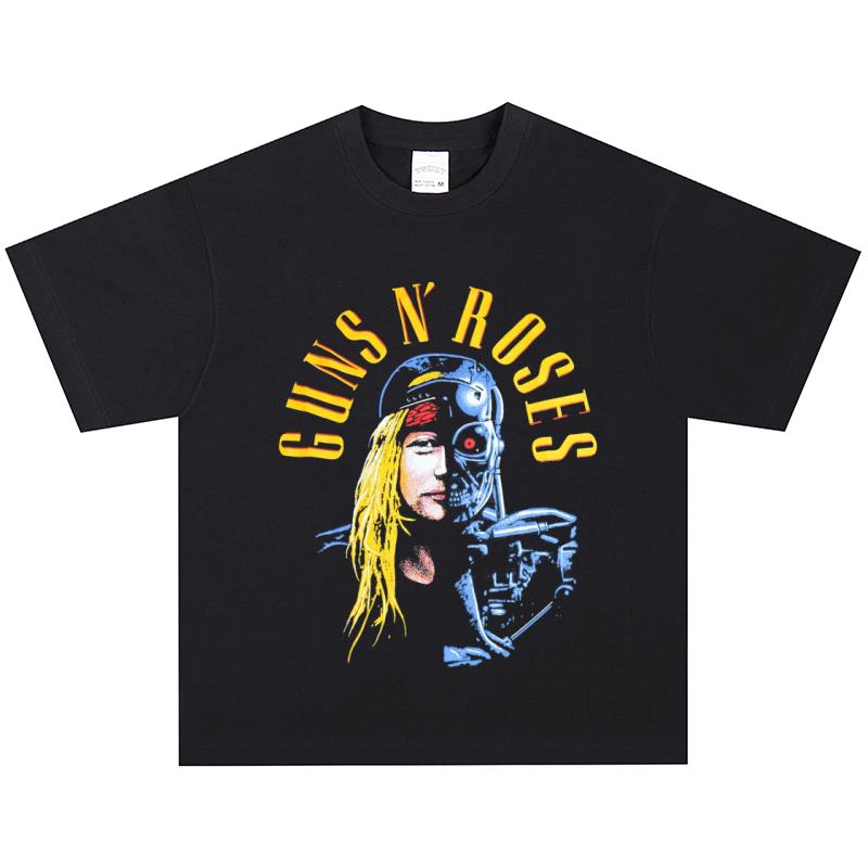 Футболка Guns N Roses, Мягкая ткань, Повседневная XXL