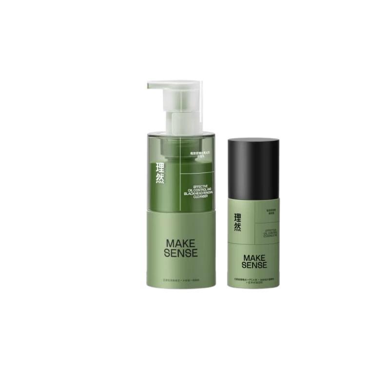 Liran Men s Oil Control Facial Cleanser & Essence 2-Piece Set