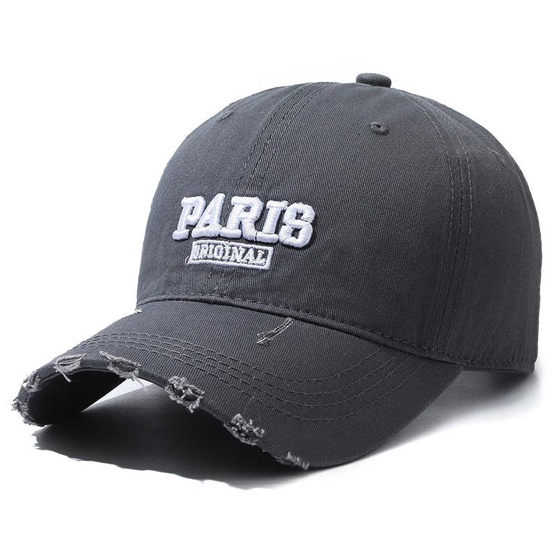 Wide Brim Baseball Cap Women's Holed Letter Outdoor Cap Sports Embroidery Ponytail Panama Cap Male Snapback Hat Sun Visor Hats