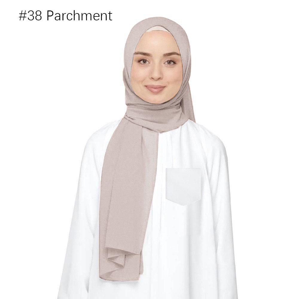 High-Quality Ethnic Pearl Chiffon Headscarf & Shawl