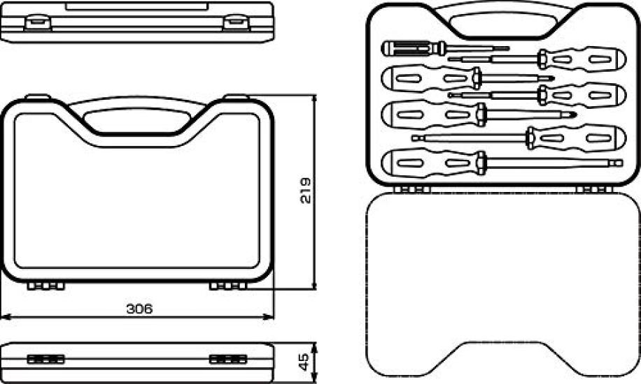 TONE ELD7 Insulated Screwdriver Set (7 Pieces)