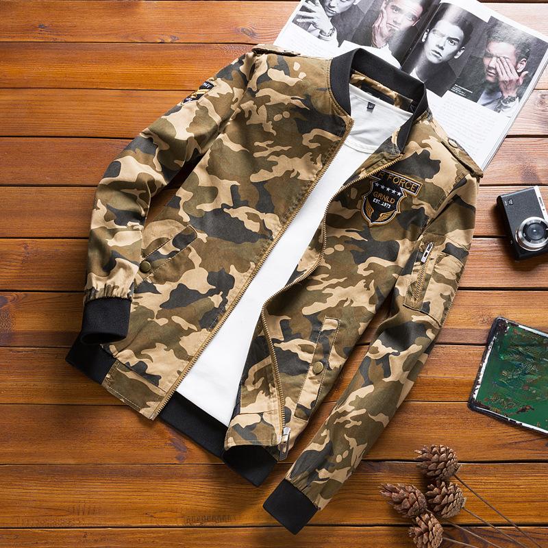 Spring and Autumn Young Men's Thin Camouflage Jacket Military Clothing Cotton Loose Coat Casual Jacket