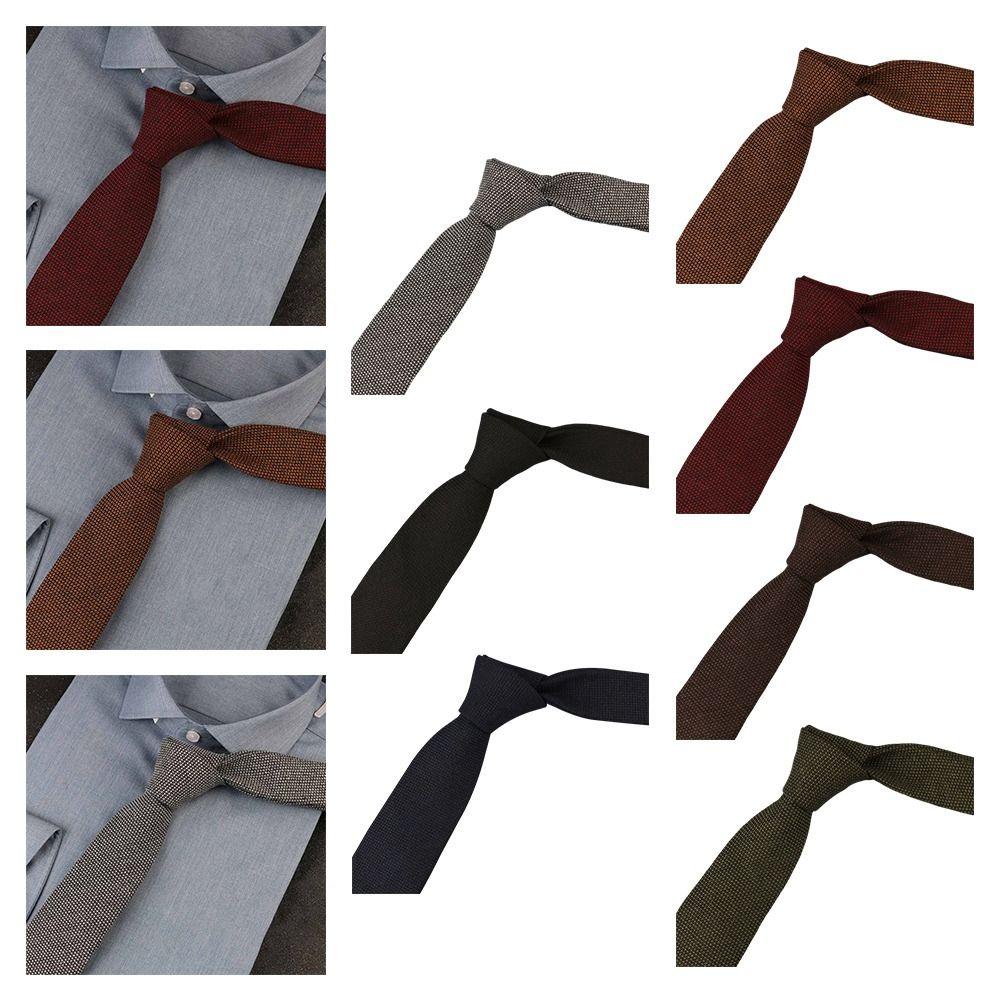 Classic Lattice Tie 6cm Width Necktie Fashion Shirt Accessories Men Women