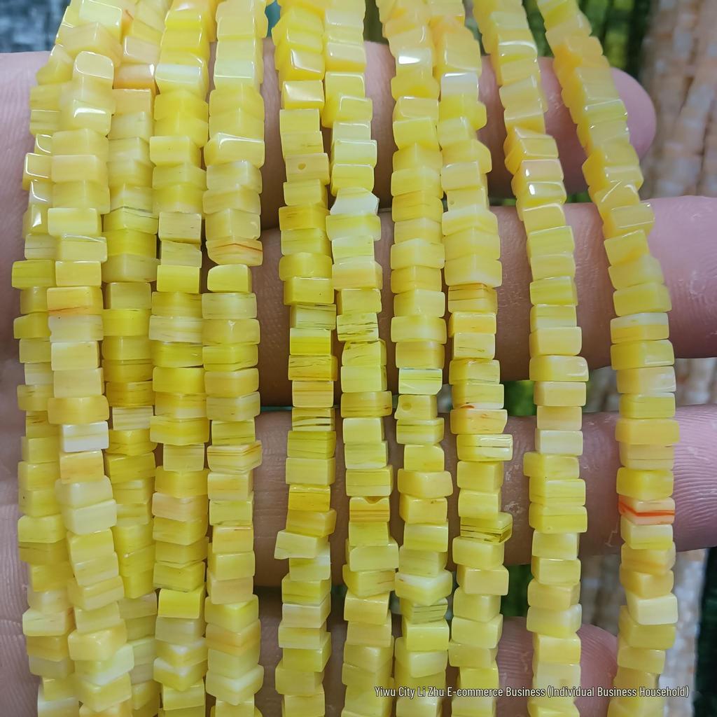 3x4mm Nepal Lampwork Quadratische Perlen für DIY Schmuckherstellung