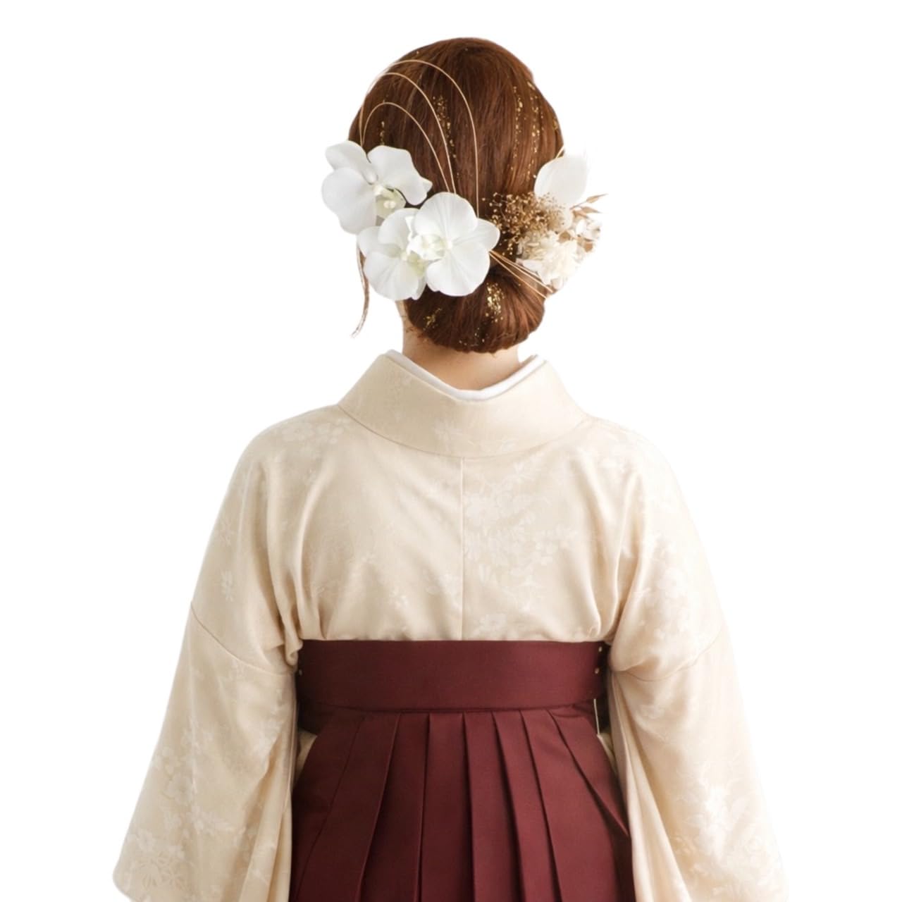 

[Bria] Preserved Flower Hair Ornament for Coming-of-Age Ceremony, Graduation Ceremony, Wedding, Shichi-Go-San (7-5-3 Festival), and Traditional