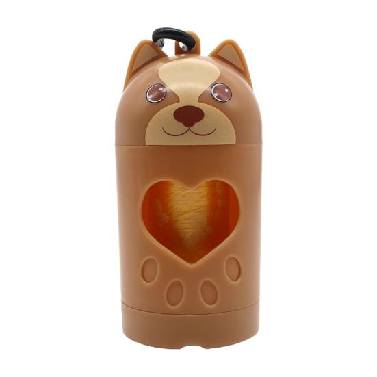 

1 комплект, сборщик какашек для домашних животных, подвесной карабин с нижним отверстием, сумка для собачьих какашек, диспенсер для путешествий на открытом воздухе, походов, принадлежностей для собак коричневый