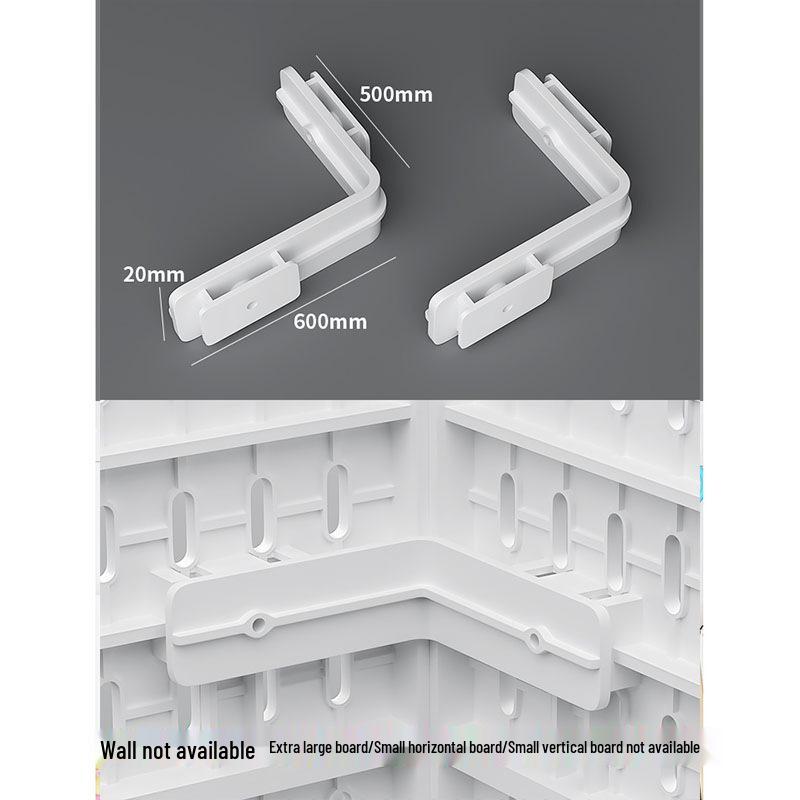 Wall-Mounted Pegboard Organizer with Accessories: Versatile Punch-Free Hanging System for Kitchens, Tool Rooms, and E-Sports Rooms.
