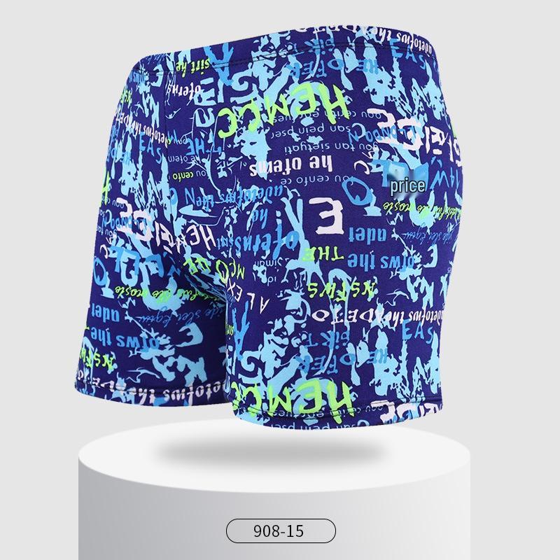 Men's Plus Size Quick-Dry Square Leg Swim Trunks - Fashionable, Comfortable, Anti-Embarrassment Beach and Hot Spring Swimwear