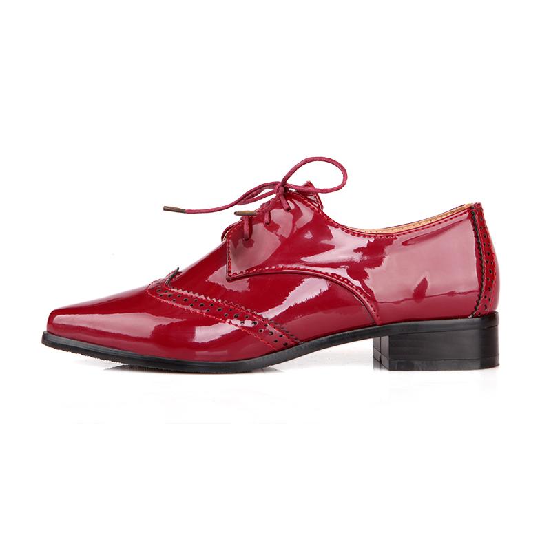 Women's Loafers Flat Shoes Casual PU Leather Oxford Shoes For Women Lace Up Flat Shoes Female Comfortable Spring Autumn Designer
