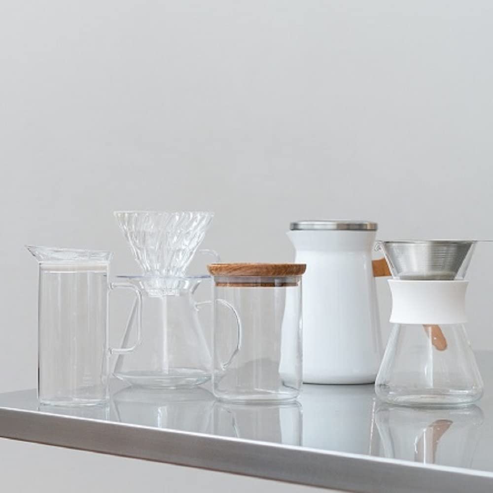 HARIO Stainless Steel Thermal 600ml Pot, Capacity, White, S-STP-600-W