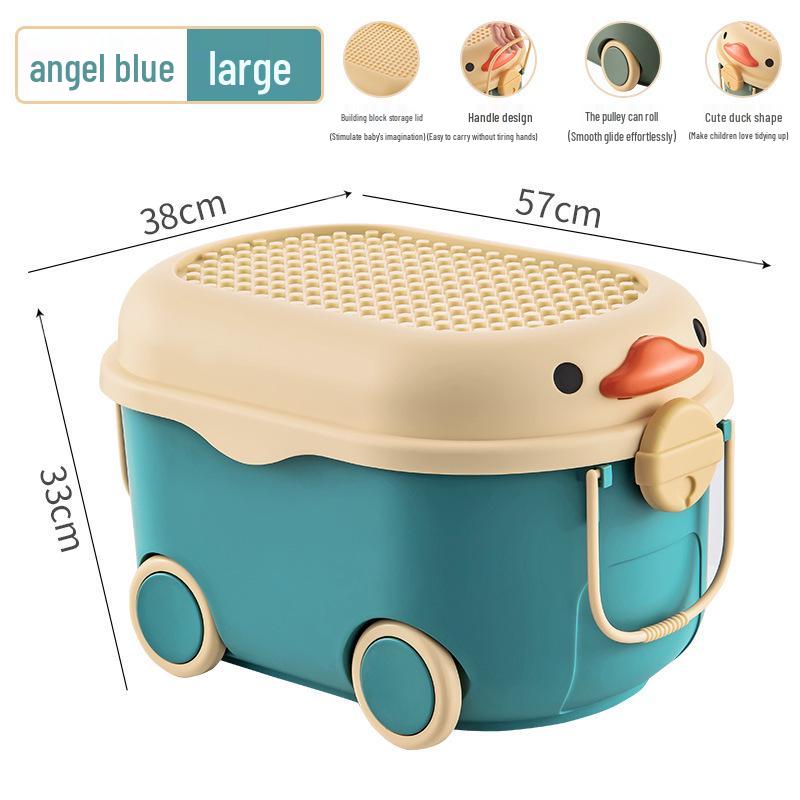 Children's Large Capacity Plastic Storage Box for Toys, Snacks, and Baby Clothes