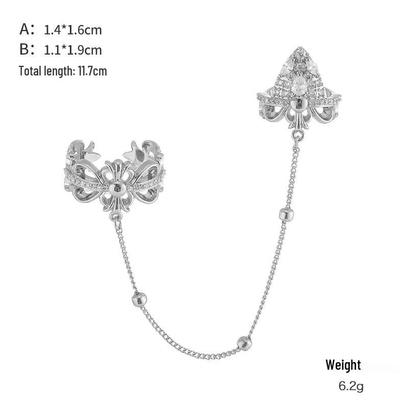 Kenjie Pozłacany Miedziany Zestaw Pierścionków na Paznokcie z Cyrkoniami z Regulacją dla Kobiet - Kolekcja Letnia