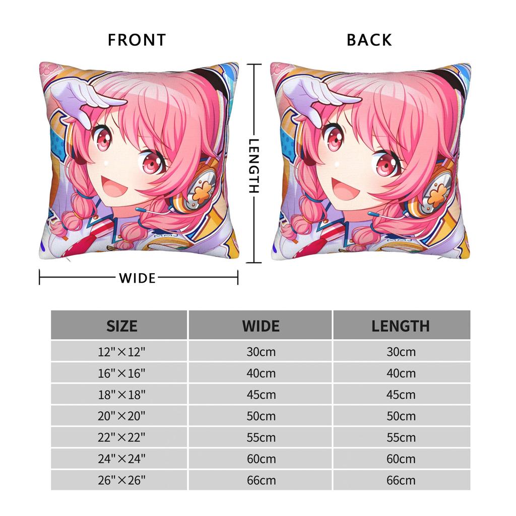 Hot Girl Kawaii Sakura Miko Pillow Cover Comfy Cushion Cover Funny Pillow Case For Sofa Car Home Decor