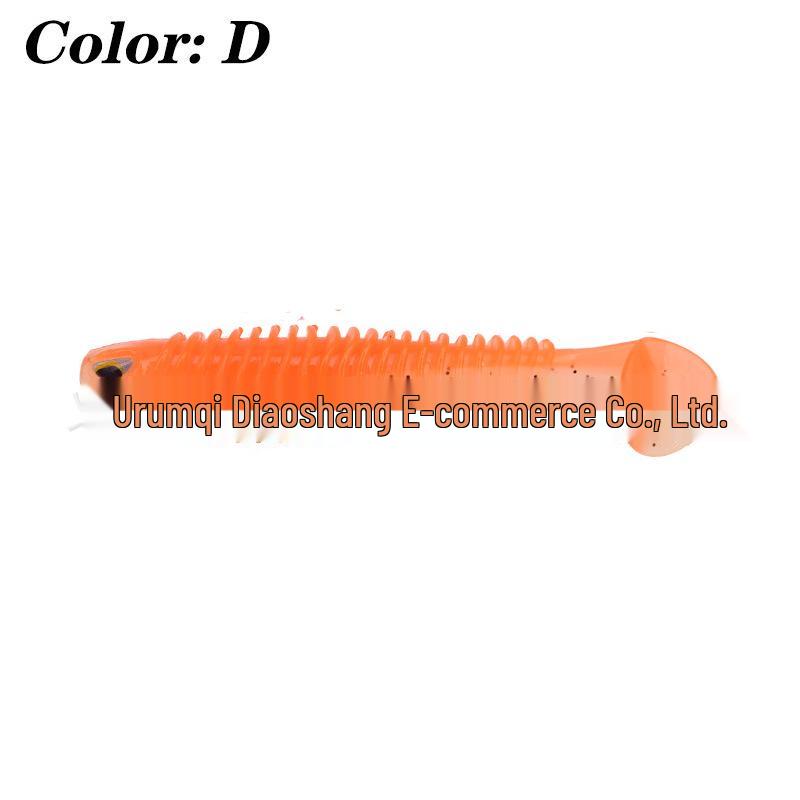 Large T-Tail Soft Bait with 3D Eyes for Freshwater and Sea Fishing - Bionic Fish Lure for Mandarin Fish and Bass