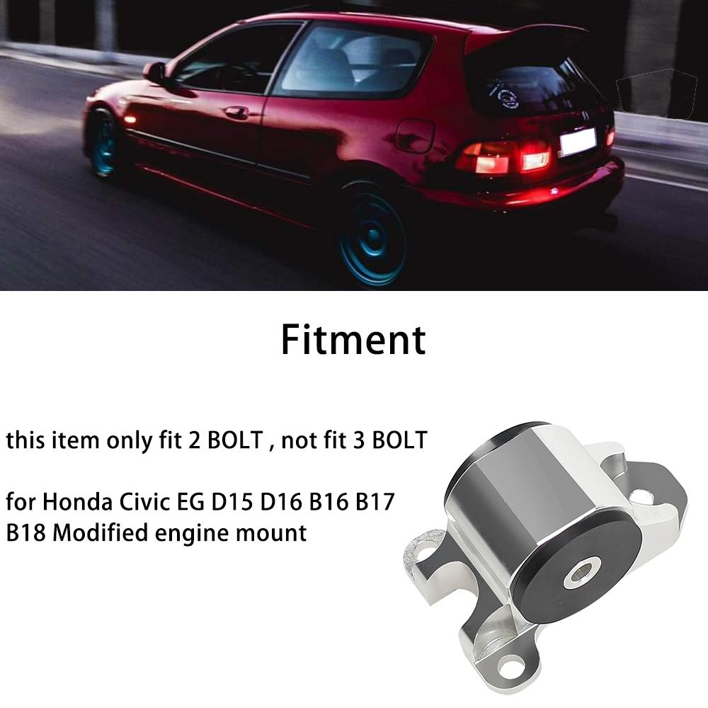 Aluminum alloy 2 hole bolt Engine Swap Mounts Kit for Honda Civic EG D15 D16 B16 B17 B18 Modified engine mount