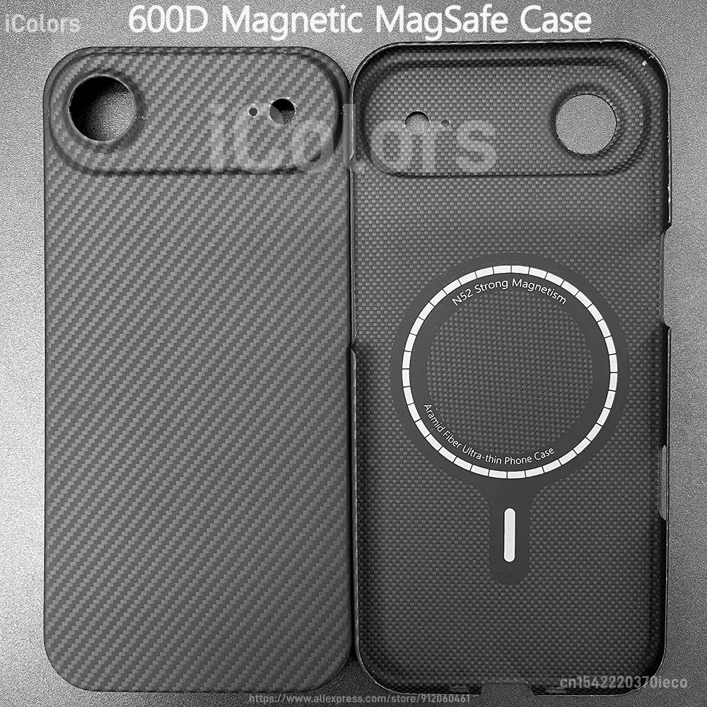 Magnetic Case for iPhone 17 Pro Max/17 Pro Aramid Carbon Fiber Camera Lens Protection Cover Compatible with MagSafe