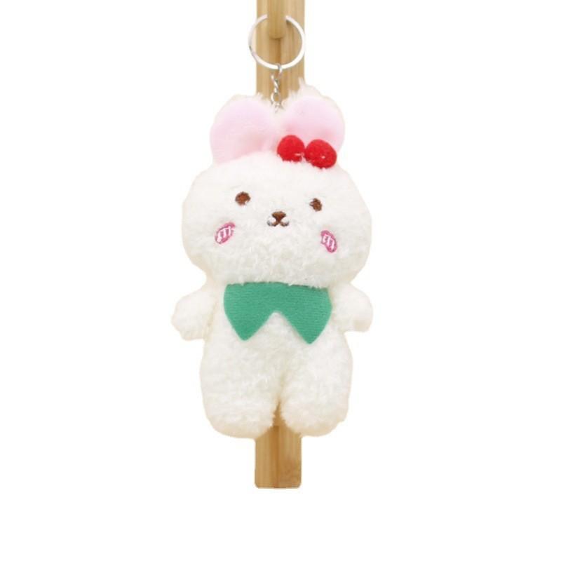 Adorable Plush Bunny Keychain Soft Toy Wholesale Teddy Bear Pendant Wedding Gifts