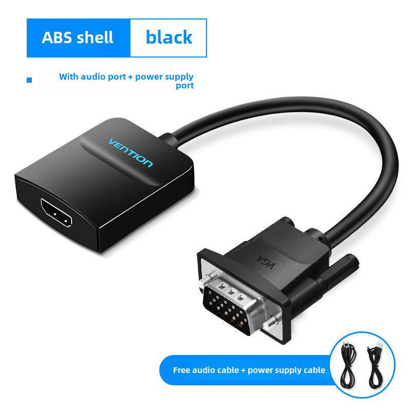 Weixun VGA To HDMI Converter with Audio - HD Adapter Cable for Computer, TV, Projector