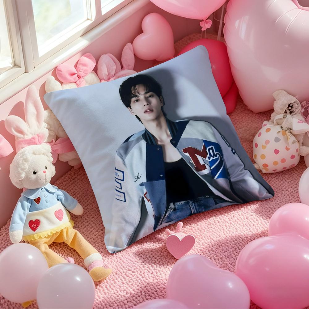 Korean S-Song K-Kang Pillow Case Soft Plush Fabric Double-Sided Printed Cushion Cover Warm Winter Sofa Pillow Case