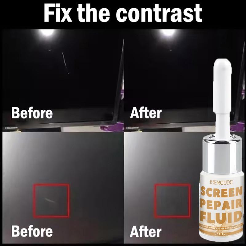 Mobile Phone Glass Repair Liquid (Specialized for Cracked Screens) - Instantly Rejuvenates the Screen, Comes with a Tool Kit - Strong Adhesive