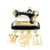 European and American Fashion Women's Creative Hanger Sewing Machine Ins Brooch Literary Pin Bag Clothes Accessories